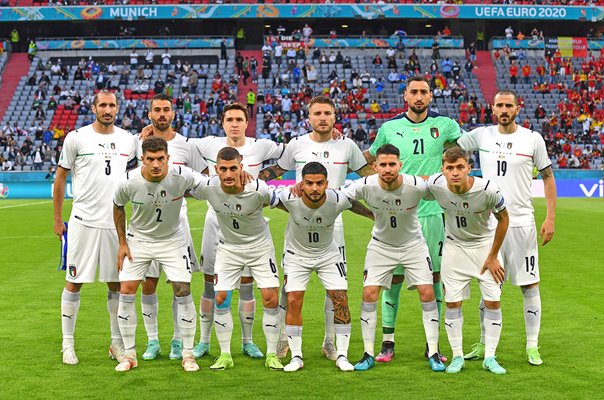 Italy team v Belgium Quarter-final Munich Euro 2020