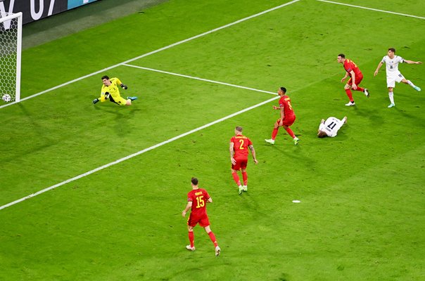 Nicolo Barella Italy scores v Belgium Quarter-final Euro 2020