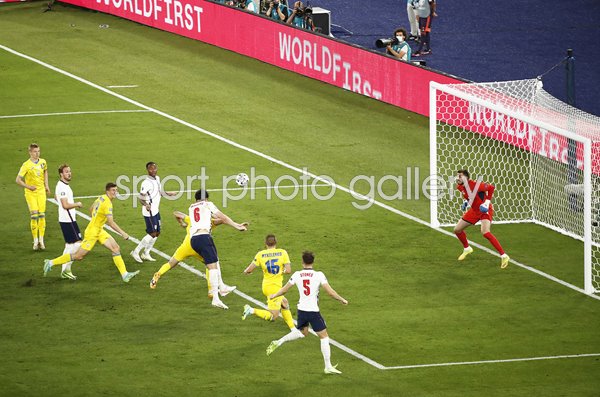 Harry Maguire England header v Ukraine Rome Euro 2020