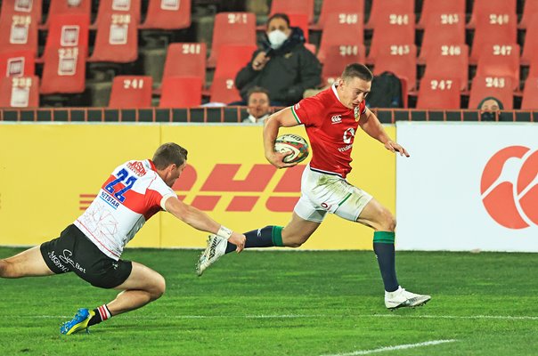 Josh Adams British & Irish Lions scores v Sigma Lions Johannesburg 2021