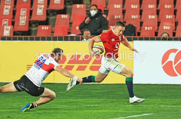 Josh Adams British & Irish Lions scores v Sigma Lions Johannesburg 2021