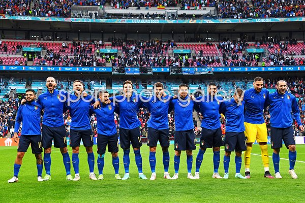 Italy team national anthem emotion v Spain Semi Final Euro 2020