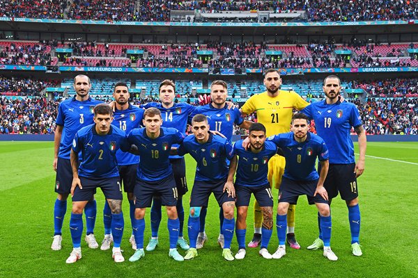 Italy team v Spain Semi Final Wembley Euro 2020