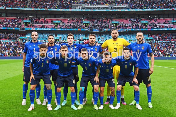 Italy team v Spain Semi Final Wembley Euro 2020