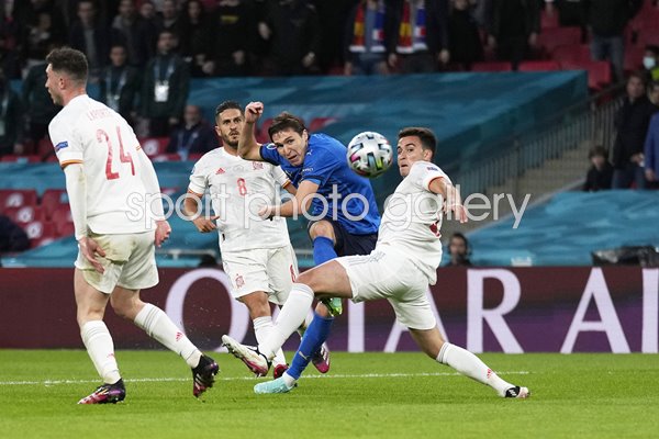 Federico Chiesa Italy scores v Spain Semi-final Euro 2020