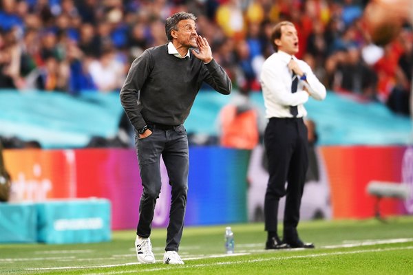Luis Enrique Head Coach Spain v Italy Wembley Euro 2020 