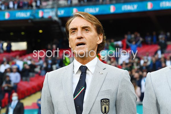 Roberto Mancini Head Coach Italy v Spain Semi Final Euro 2020