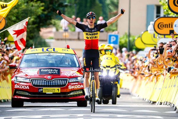 Wout Van Aert Belgium wins Stage 11 Mont Ventoux Tour de France 2021
