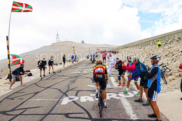 Wout Van Aert Belgium climbs Mont Ventoux Tour de France 2021