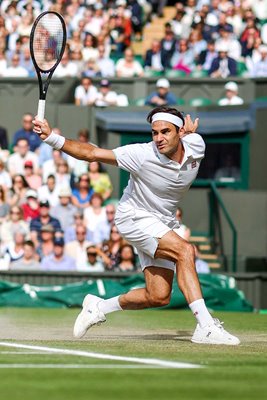 Roger Federer Switzerland backhand Wimbledon 2021