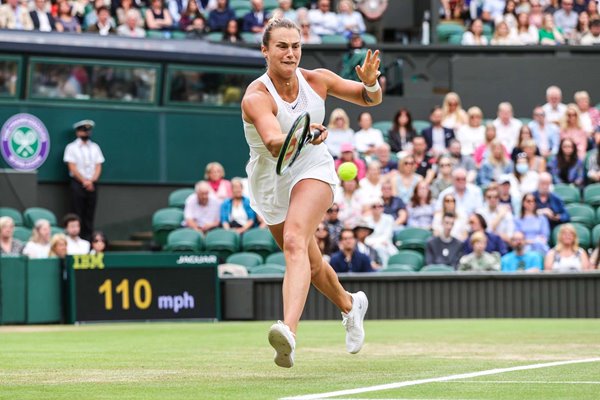 Aryna Sabalenka Belarus forehand Quarter Final win Wimbledon 2021