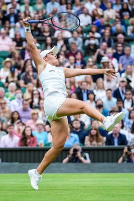 Ashleigh Barty Australia overhead volley Wimbledon 2021