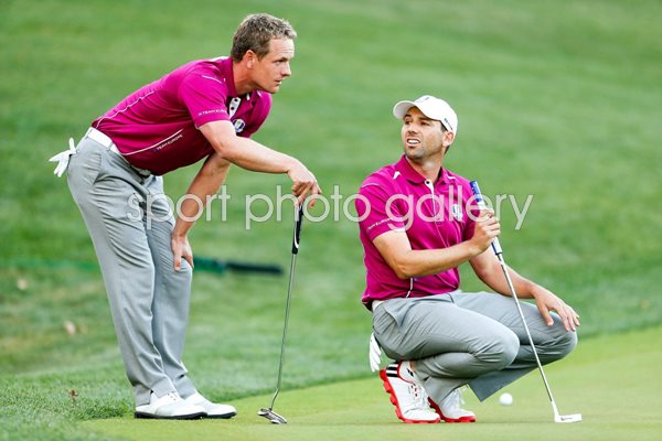 Luke Donald & Sergio Garica Ryder Cup 2012