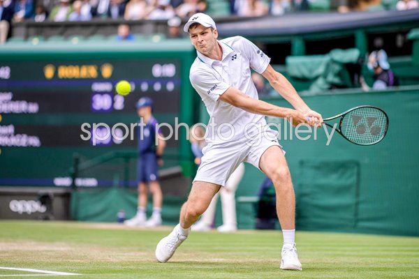 Hubert Hurkacz Poland v Roger Federer Wimbledon 2021