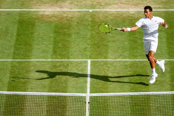 Felix Auger Aliassime Canada Forehand Wimbledon 2021