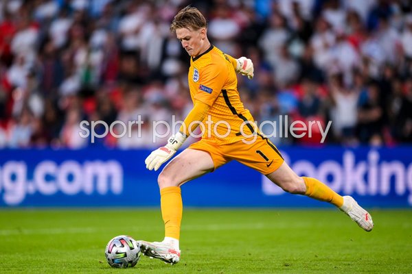 Jordan Pickford England goalkeeper v Denmark Semi Final Euro 2020 