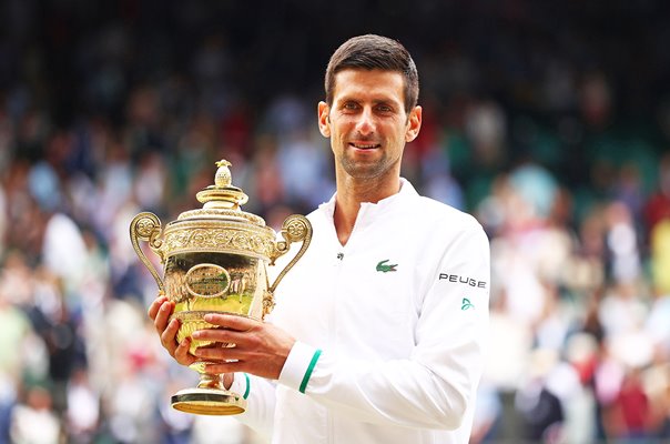 Novak Djokovic Serbia Wimbledon Champion 2021