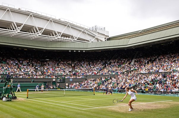 Karolina Pliskova v Ashleigh Barty Centre Court Wimbledon Final 2021