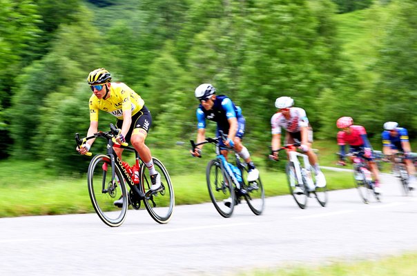 Tadej Pogacar Slovenia descends Stage 16 win Tour de France 2021 