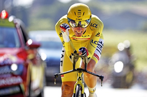 Tadej Pogačar Slovenia seals Tour de France victory Stage 20 Time Trial 2021