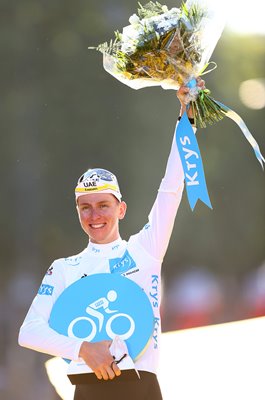 Tadej Pogacar Slovenia wins White Best Young Rider Jersey Tour de France 2021 