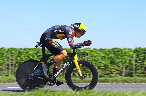 Wout Van Aert Belgium wins Time Trial Stage 20 Tour de France 2021