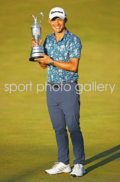 Collin Morikawa USA Claret Jug Open Trophy Royal St George's 2021