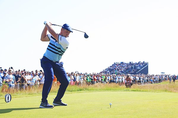 Bryson DeChambeau USA drives Royal St George's The Open 2021