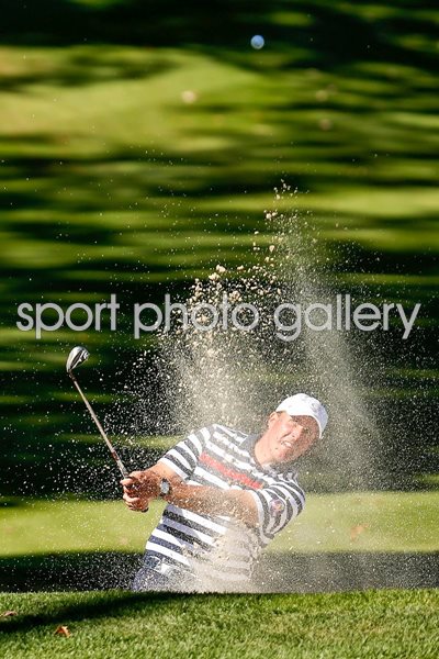 Phil Mickelson bunker action Ryder Cup 2012