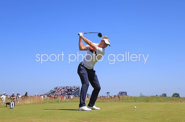 Marcel Siem Germany drives 2nd Hole Royal St George's The Open 2021