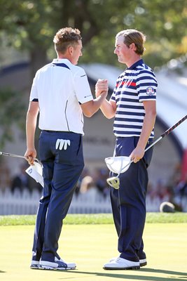 Ian Poulter beats Webb Simpson Ryder Cup 2012