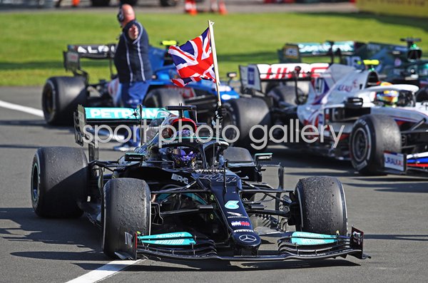 Lewis Hamilton celebrates British Grand Prix win Silverstone 2021
