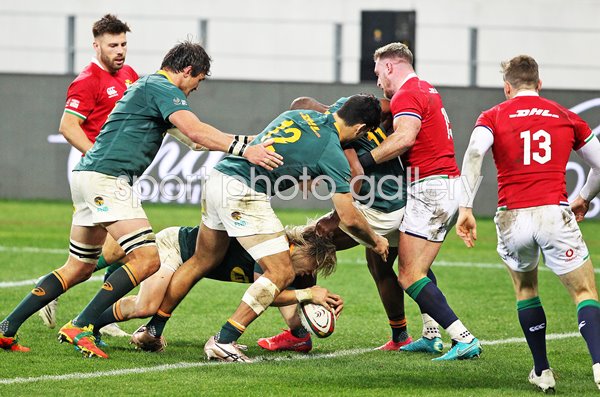 Faf de Klerk South Africa scores v British & Irish Lions 1st Test 2021