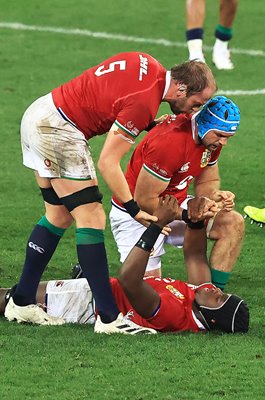 British & Irish Lions celebrate 1st Test win v South Africa 2021