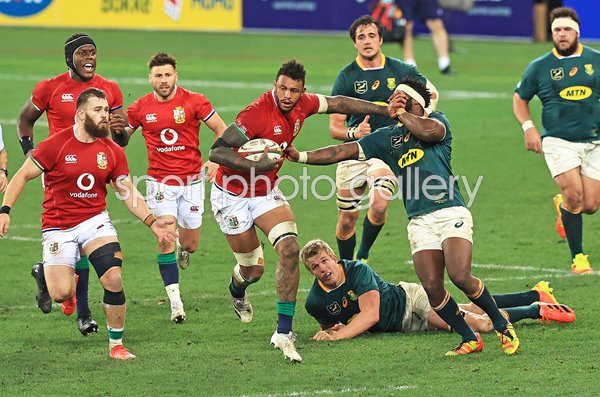 Courtney Lawes British & Irish Lions v Siya Kolisi South Africa Cape Town 2021
