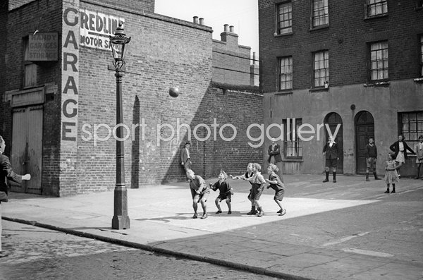 Boys play Street Football 1933