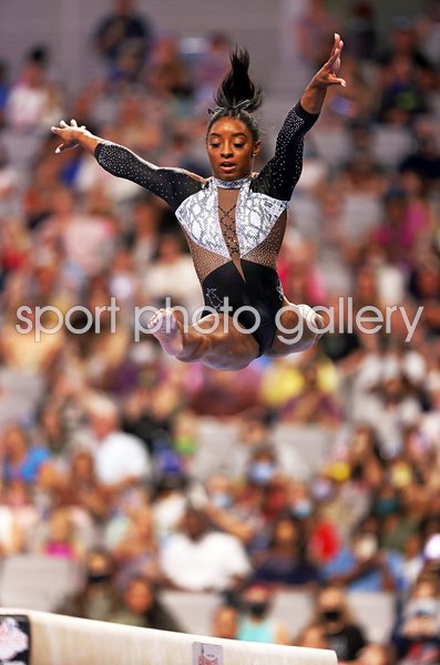 Simone Biles beam US Gymnastic Championships Fort Worth 2021