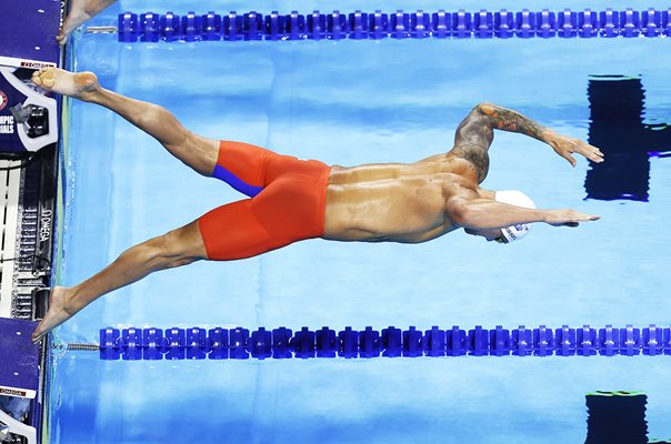 Caeleb Dressel start US Swimming Trials Omaha Nebraska 2021