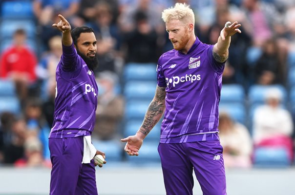 Ben Stokes & Adil Rashid Superchargers v Welsh Fire Hundred Headingley 2021 