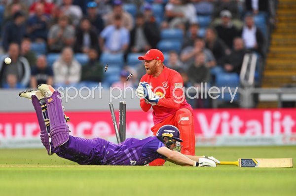 Jonny Bairstow Welsh Fire runs out Tom Kohler-Cadmore Superchargers Hundred 2021
