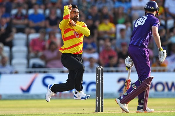 Rashid Khan Trent Rockets v Northern Superchargers Hundred 2021