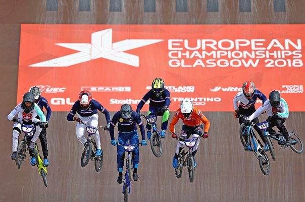 Kye Whyte Great Britain BMX Start European Championships Glasgow 2018 