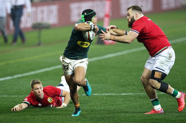 Cheslin Kolbe South Africa scores v British & Irish Lions 3rd Test 2021