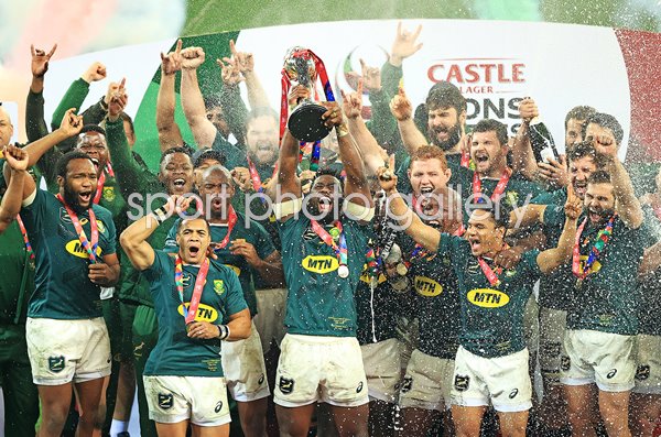 Siya Kolisi and South Africa celebrate Lions Series Win 2021
