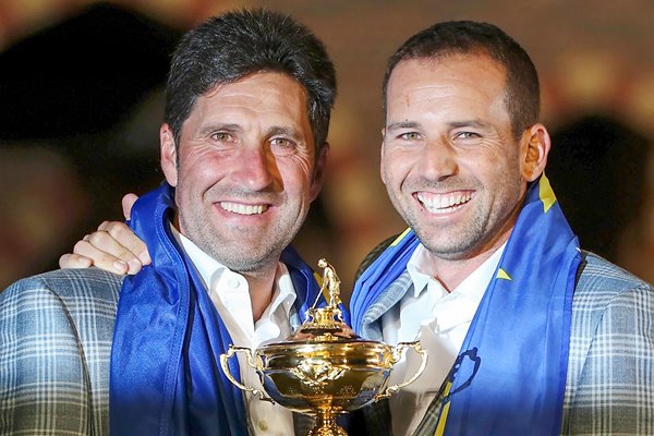 Jose Maria Olazabal and Sergio Garcia Ryder Cup 2012