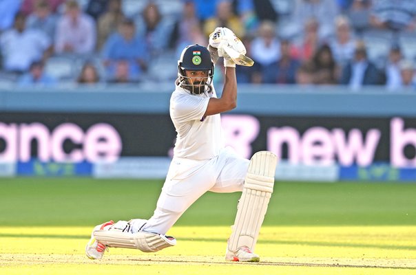 KL Rahul India drives v England Lord's Test Match 2021