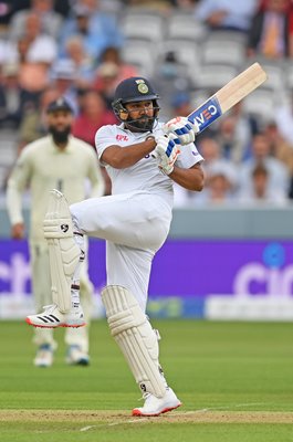 Rohit Sharma India hook shot v England Lord's 2021