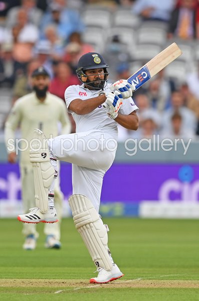 Rohit Sharma India hook shot v England Lord's 2021