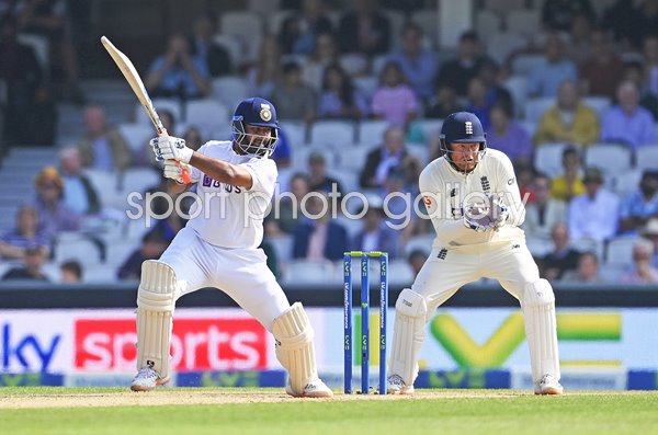 Rishabh Pant India square cuts v England Oval Test Match 2021