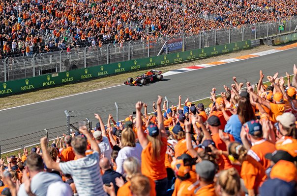 Dutch fans support Max Verstappen Circuit Zandvoort Dutch Grand Prix 2021